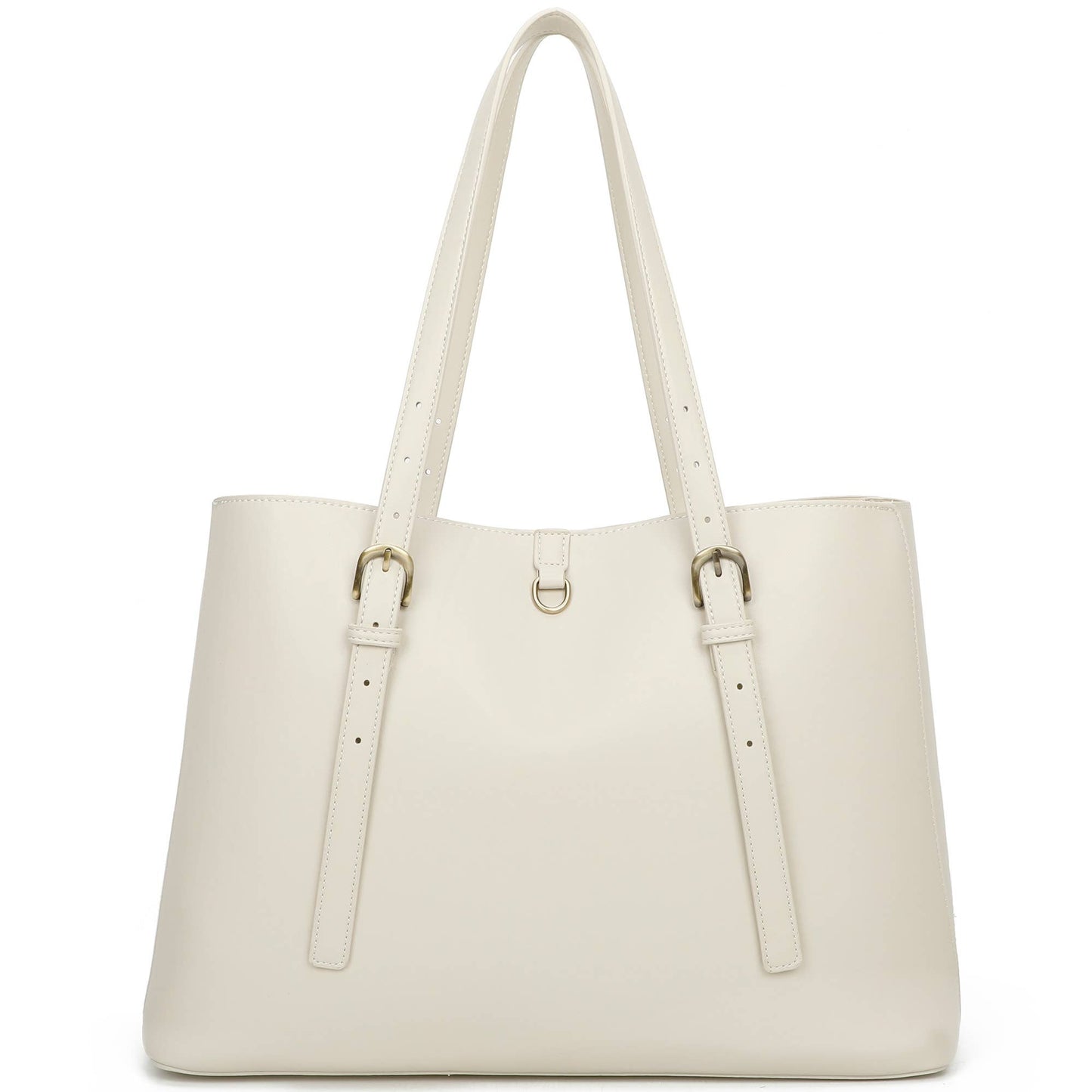 Isla Biodegradable Vegan Leather with detachable bag XL Tote: Black