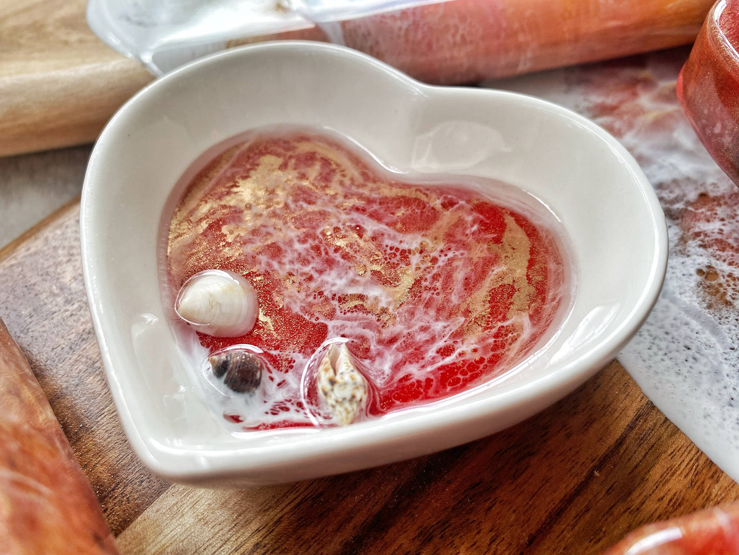 Hawaii Ocean Trinket Dish | Heart Shape