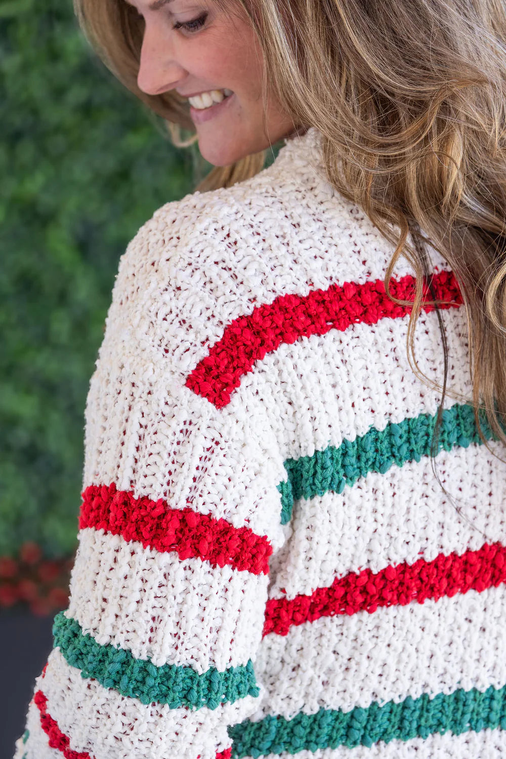 Stripe Cardigan - Christmas Stripes