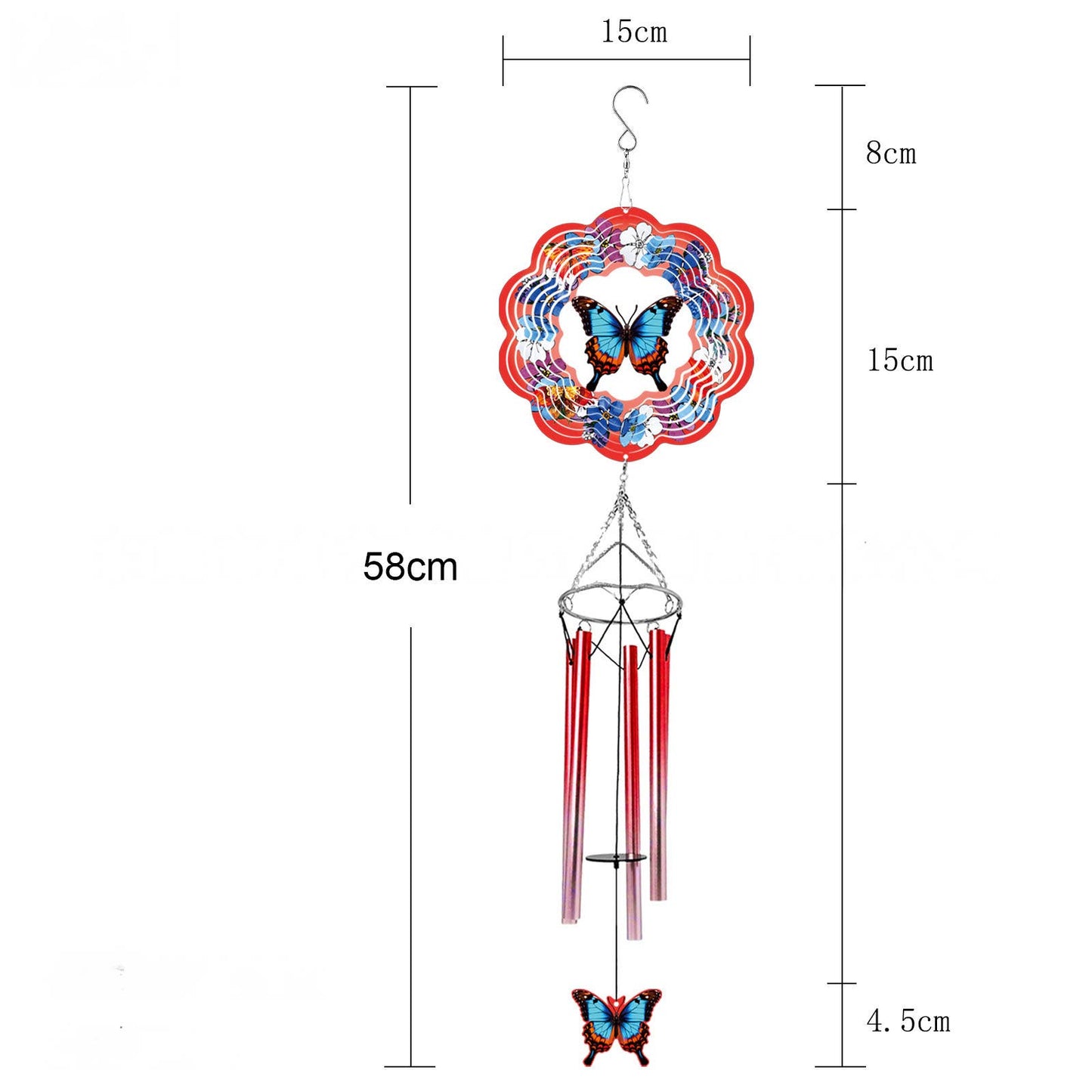 Mandala Spinning Wind Chimes