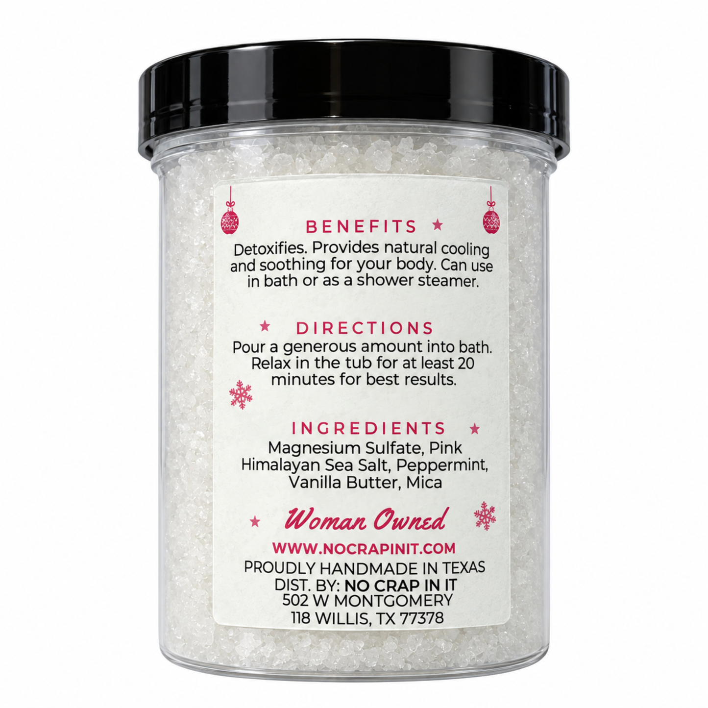 Mrs. Claus 9oz Detox Magnesium Bath Soak (PRE-ORDER)