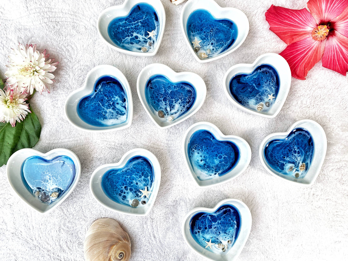 Hawaii Ocean Trinket Dish | Heart Shape