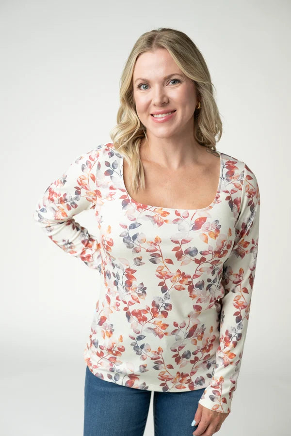 Alyssa Long Sleeve Top -5 Colors/Patterns