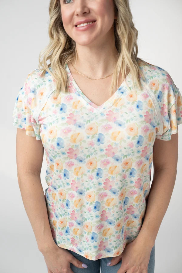 Raelynn V-Neck Top - 2 Colors
