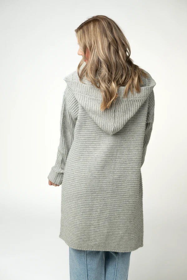Lillian Long Hooded Cardigan