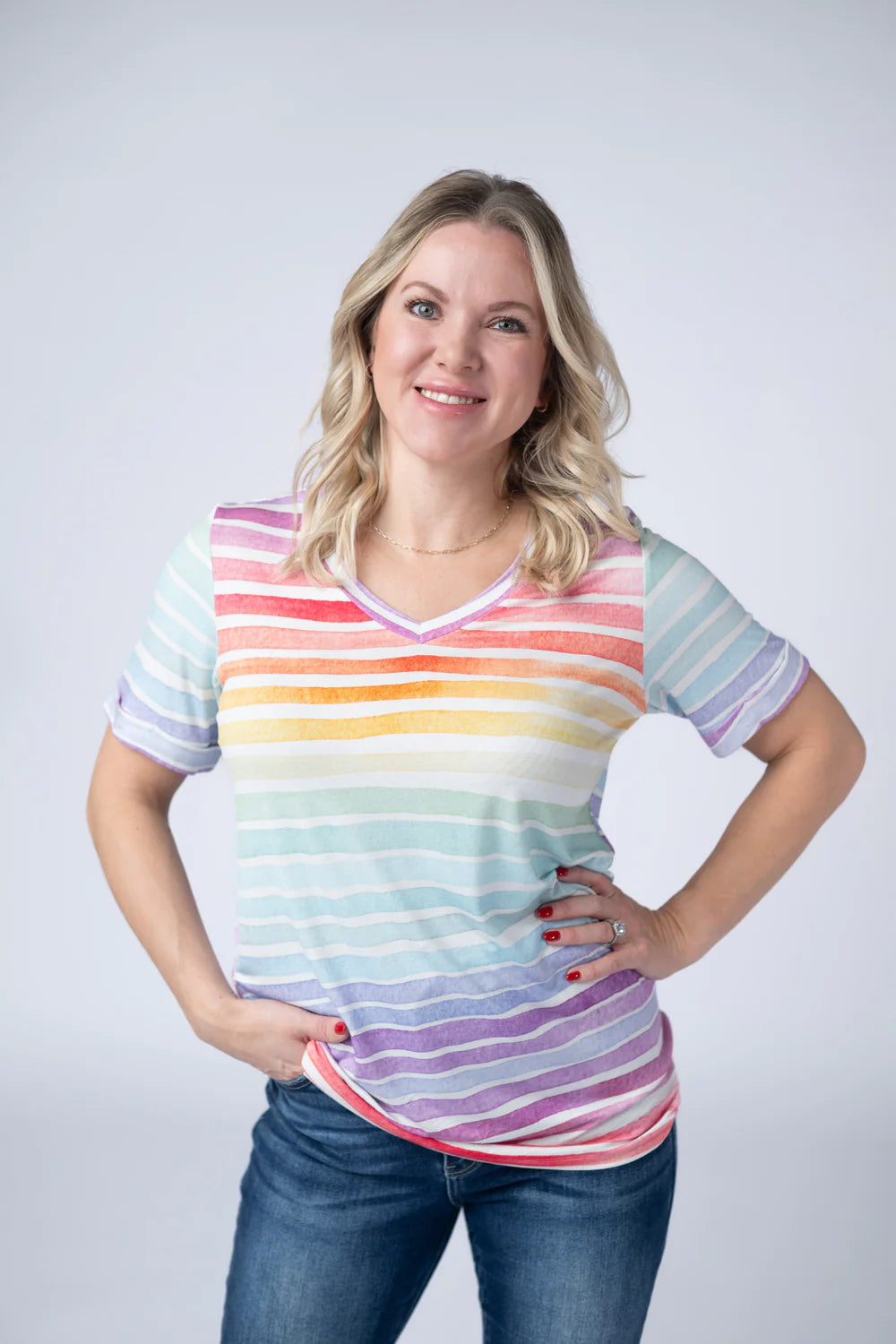 Sophie Tee - Rainbow Stripes *