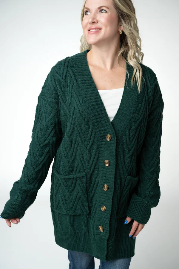 Brooks Button Sweater Cardigan - 5 Colors