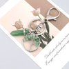 Natural Stone Tree of Life Prism Keychain