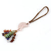Natural Stone Crescent Moon Hanging Charm – Car Charm, Purse Charm & Decorative Pendant