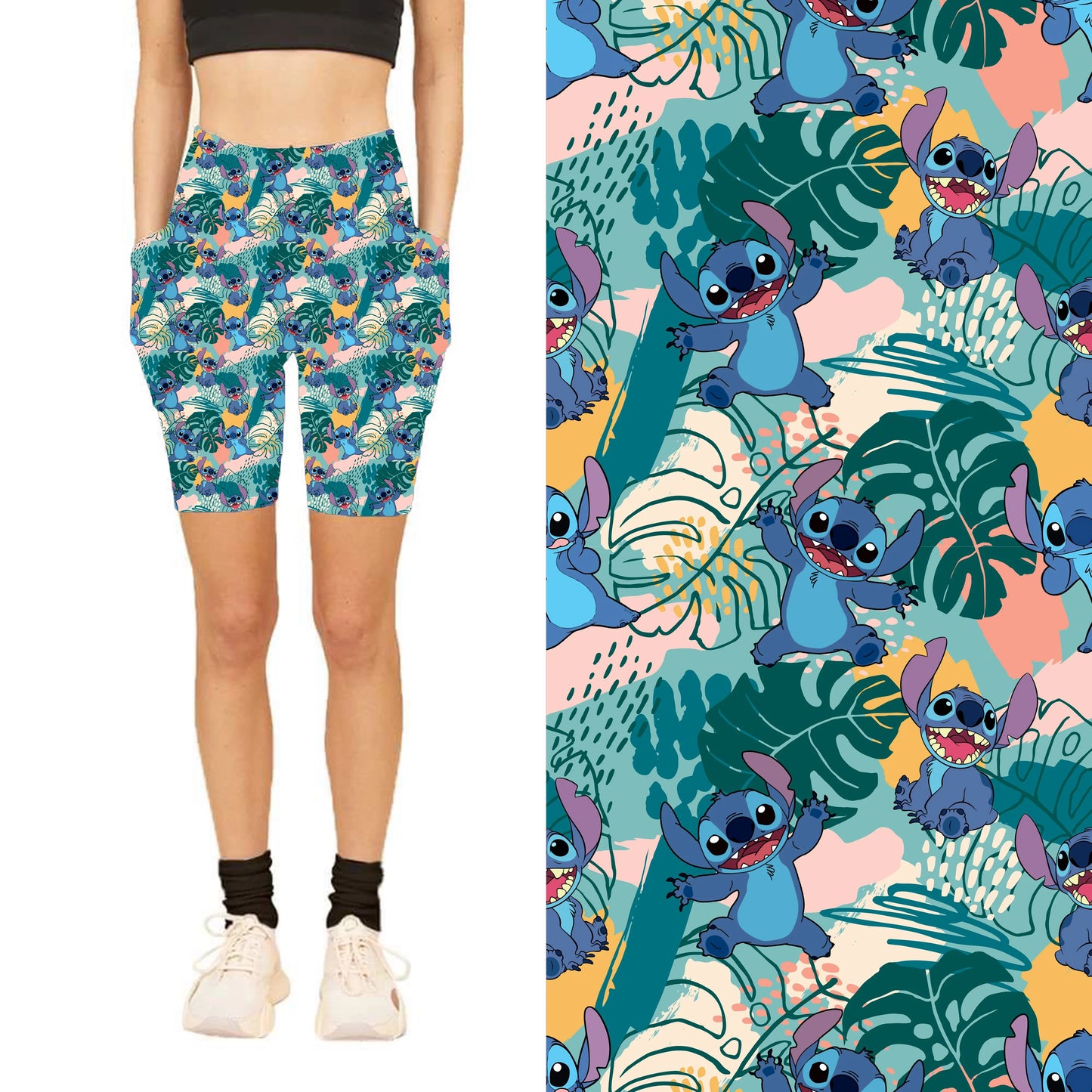 Aloha Peekaboo Biker Shorts