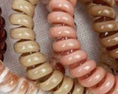 Neutral Colored Spiral Hair Ties