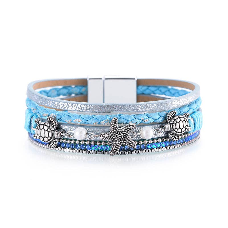 Sandy Shores Bohemian Leather Bracelet (Multiple Colors)
