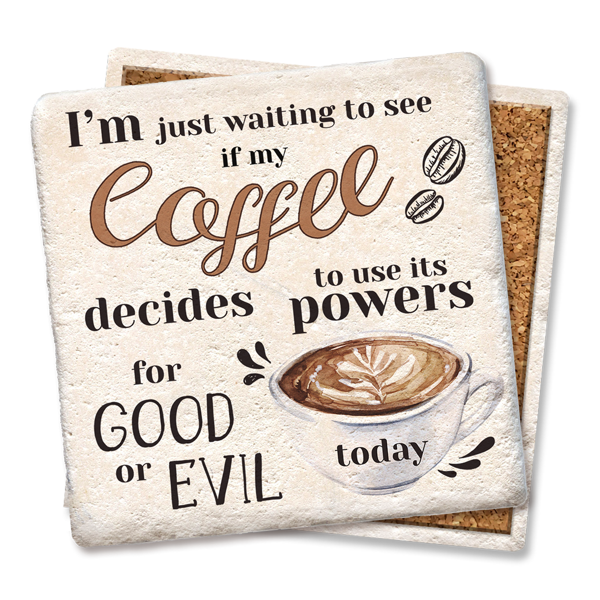 I'm Just Waiting Coffee Coaster