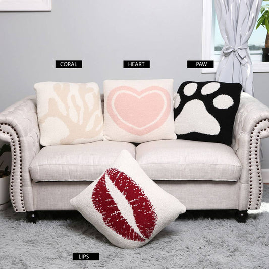 Luxury Soft Multi Pattern Cushion Cover (Paw Print)