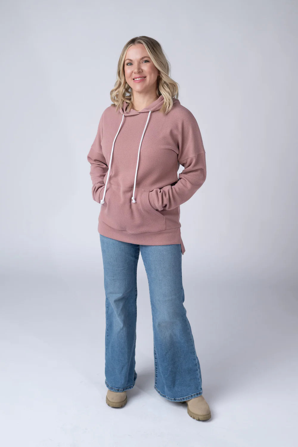 Kacey Ribbed Hoodie - 3 Colors