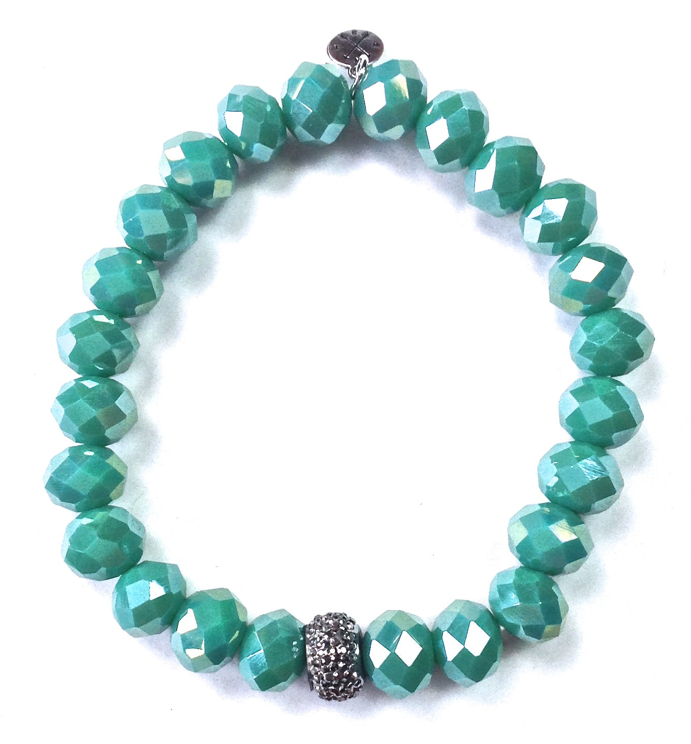 Statement Sparkle Faceted Glass Bracelet (Multiple Colors)