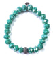 Statement Sparkle Faceted Glass Bracelet (Multiple Colors)