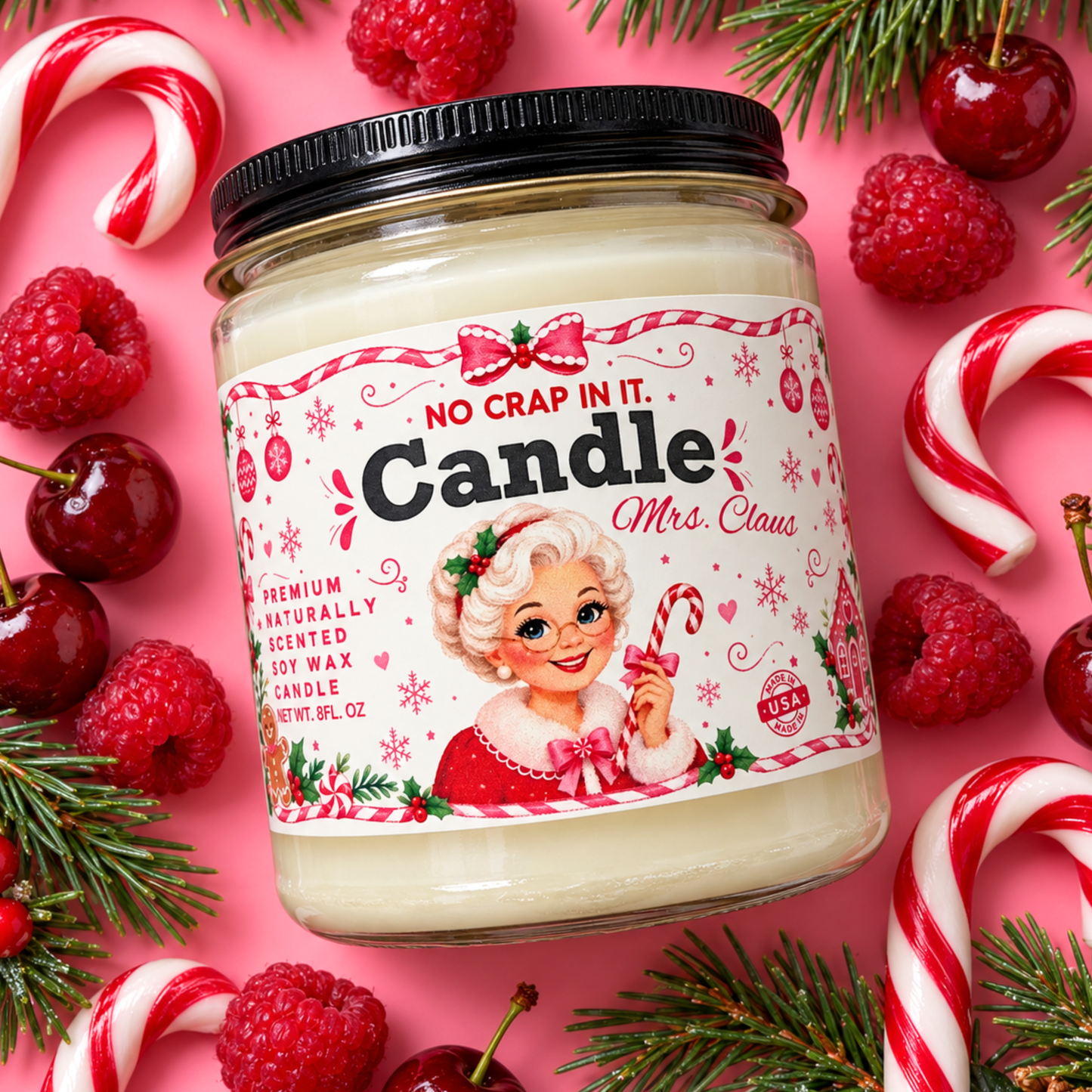 Mrs. Claus Candle (PRE-ORDER)