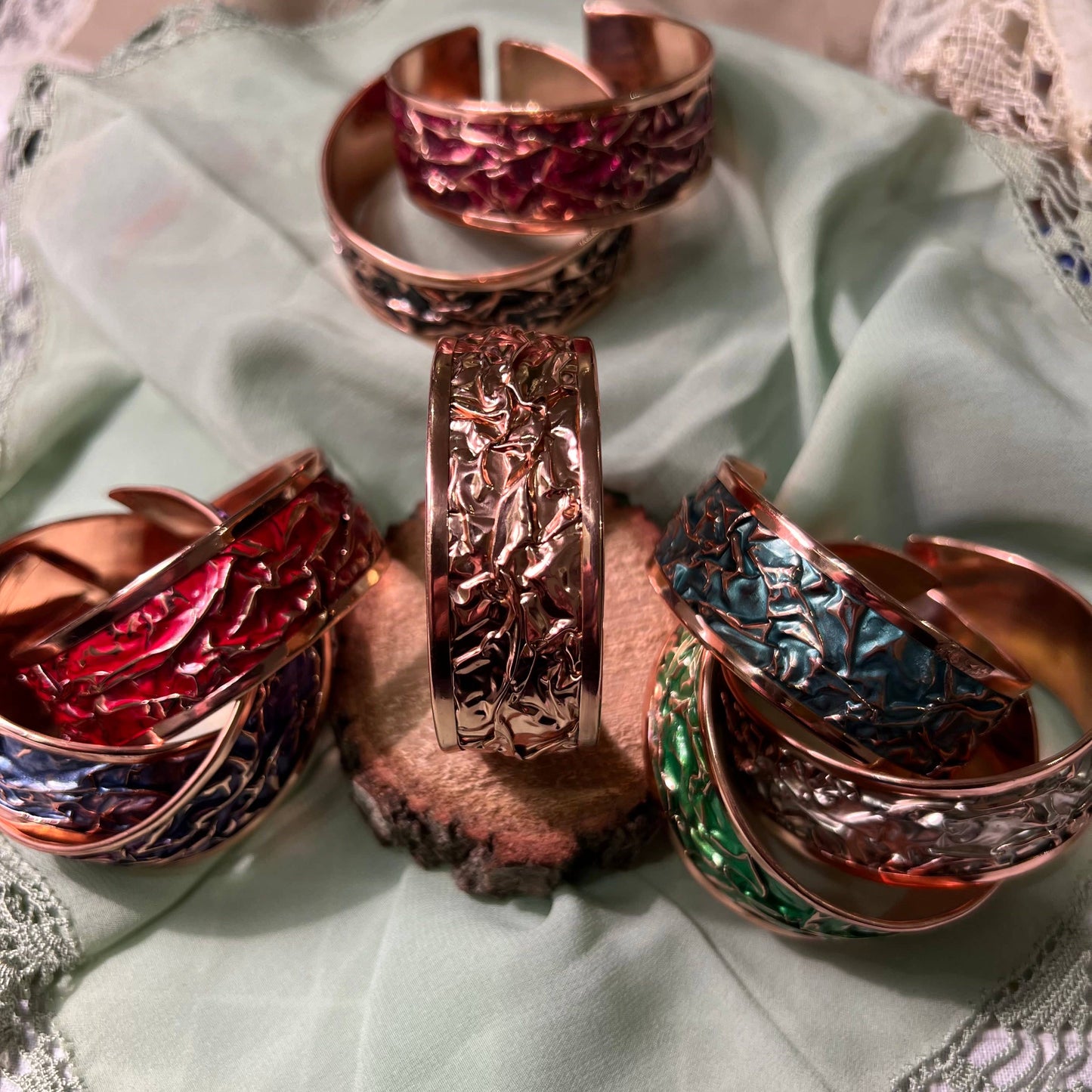 Midas' Copper Bracelets (Enamel Finish)