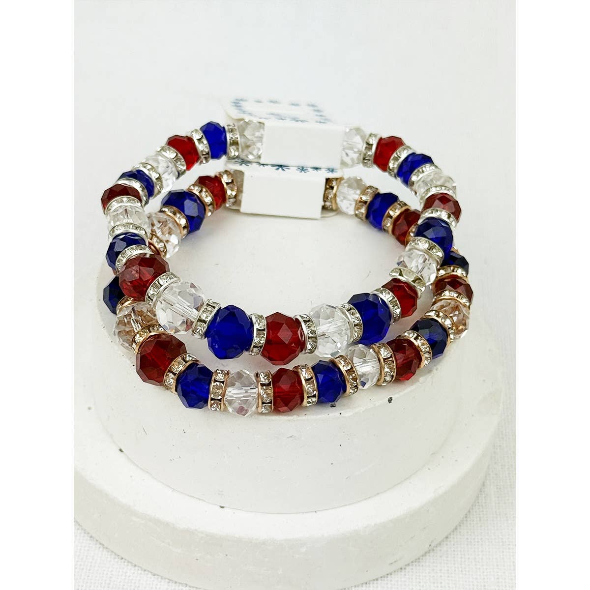 Mix Beaded Stretch USA Bracelet