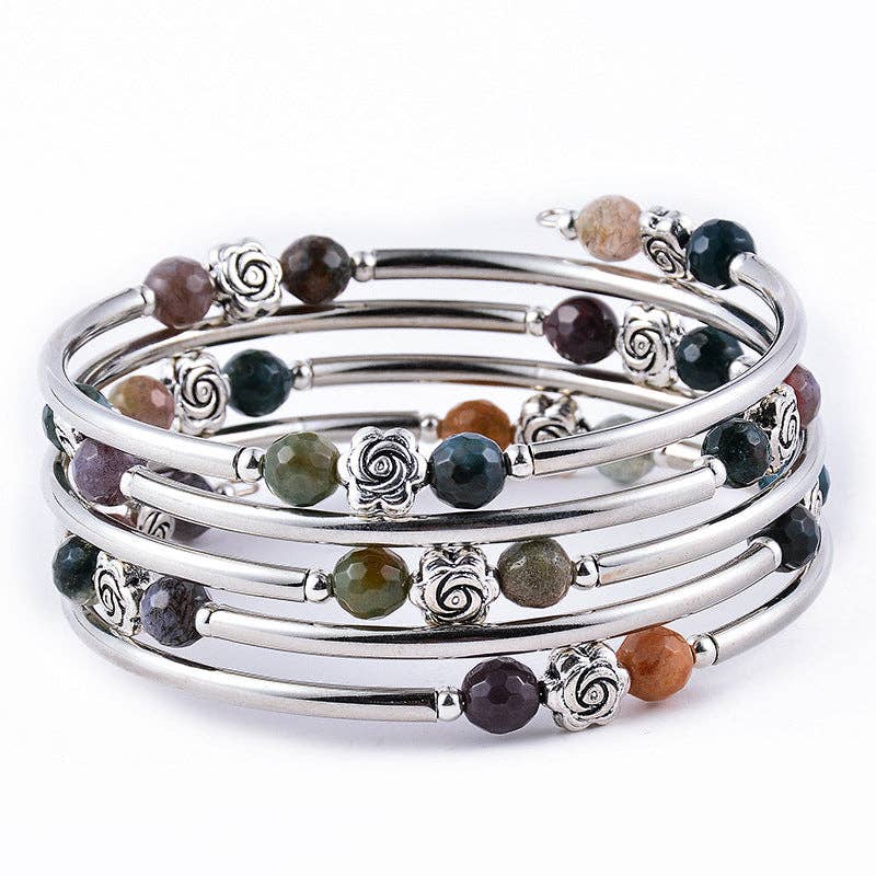 Coastal Bloom Wrap Bracelet (Multiple Colors)