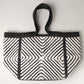 Tribal Aztec Shoulder Tote Canvas Bag (Black)