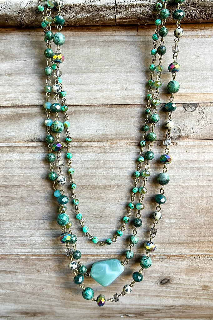 Convertible 5-Way Layered Beaded Necklace