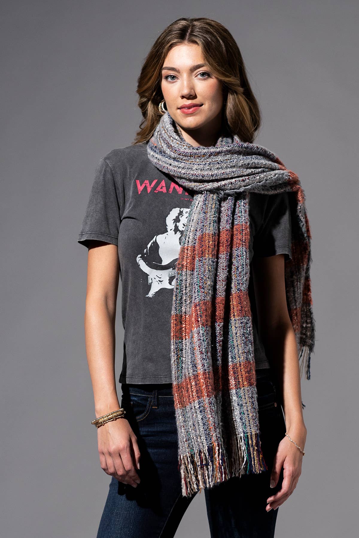 Multi Color Oblong Scarf