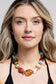 Colorful Mixed Natural Stone Necklace: Multi(Mu) / OS