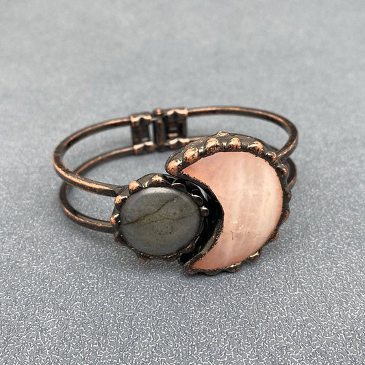 Star Moon Element Natural Stone Craft Bangle