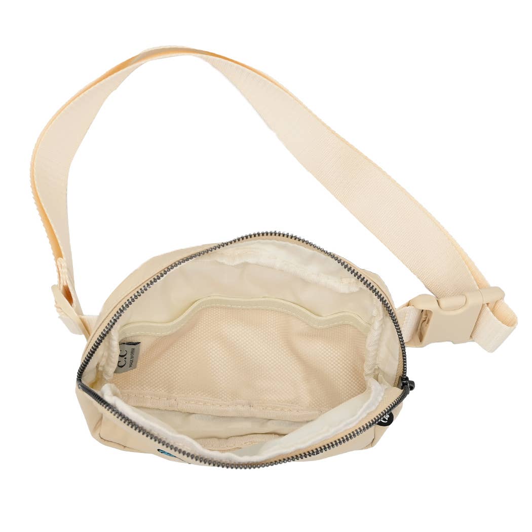 Colorful Dreamcatcher Embroidery Fanny Pack (Dusty Rose & Gray)