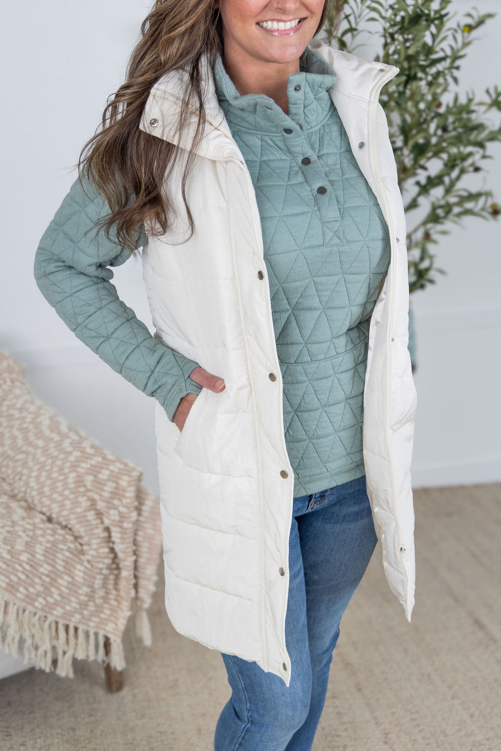 Harlow Long Vest - Multiple Colors