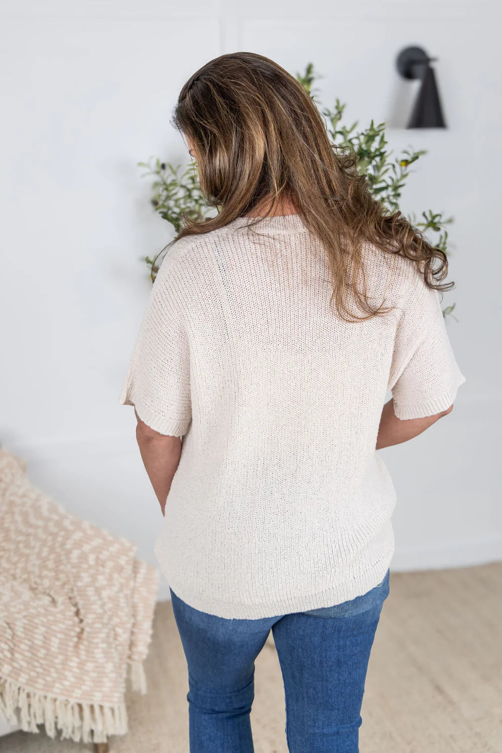 Hallie Open Knit Top