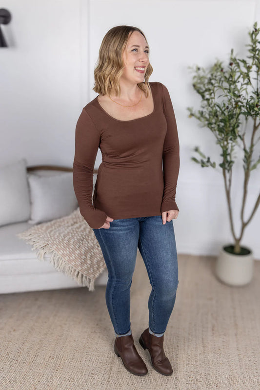 Alyssa Long Sleeve Top - 4 Colors