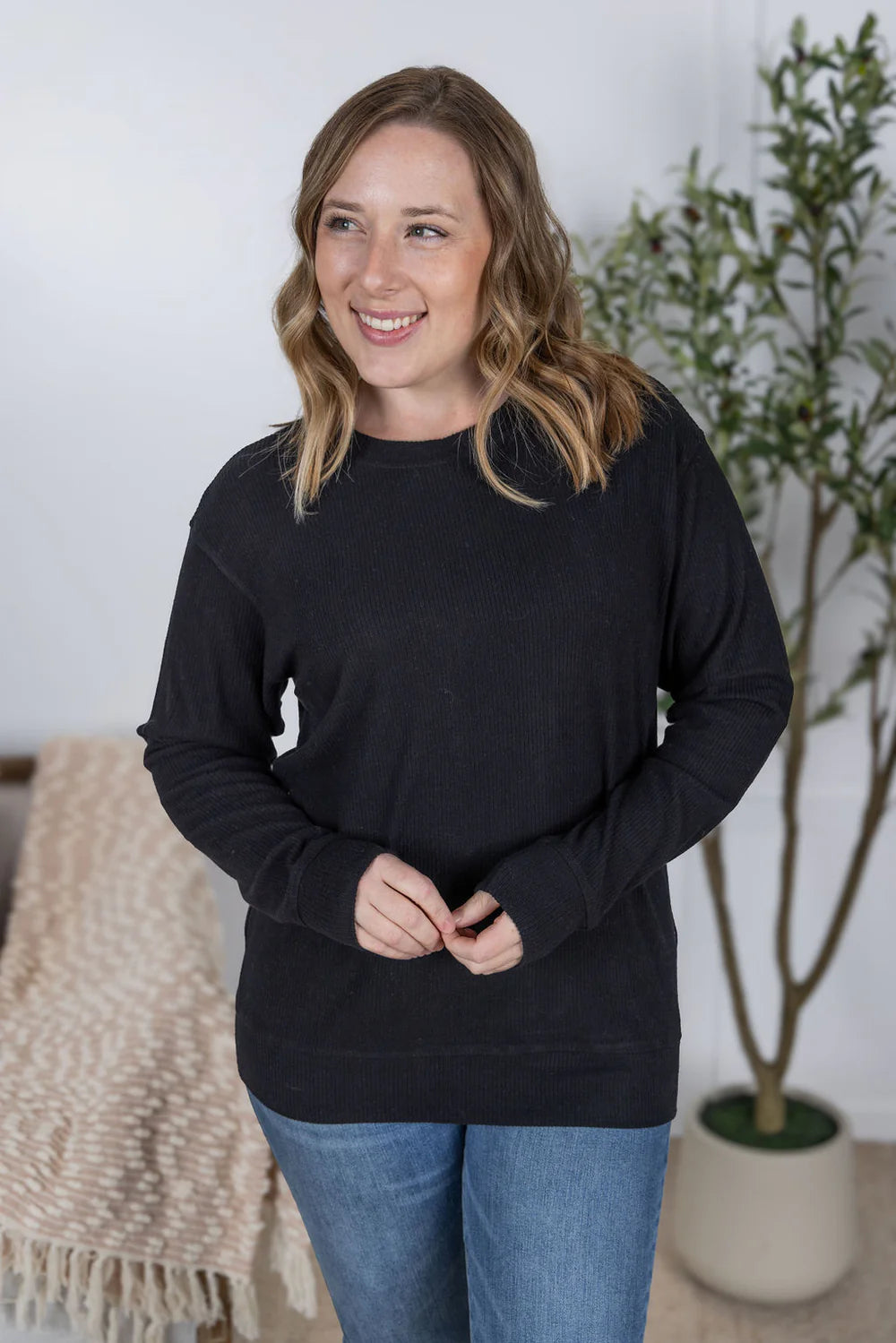 Corrine Ribbed Pullover Top - 6 Colors