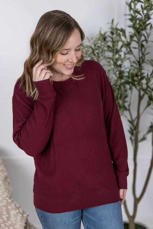 Corrine Ribbed Pullover Top - 6 Colors