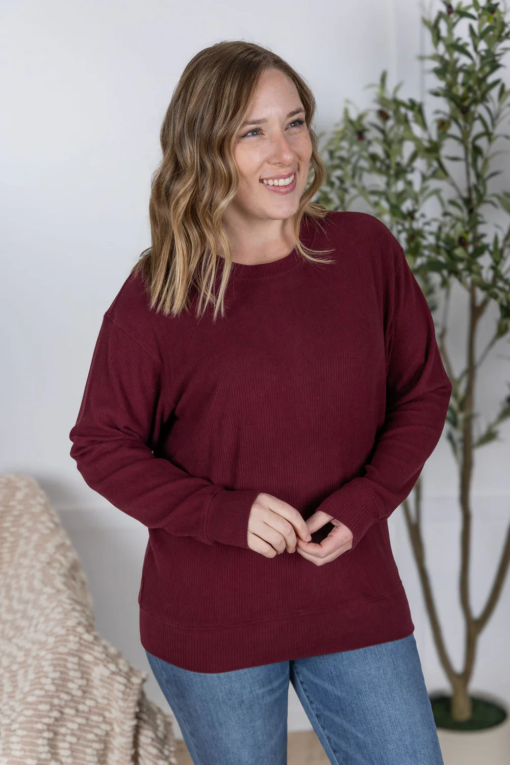 Corrine Ribbed Pullover Top - 6 Colors