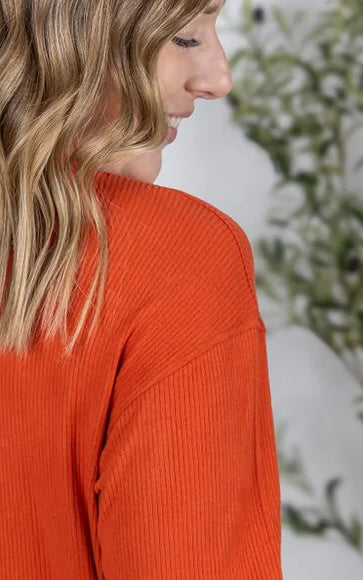 Corrine Ribbed Pullover Top - 6 Colors