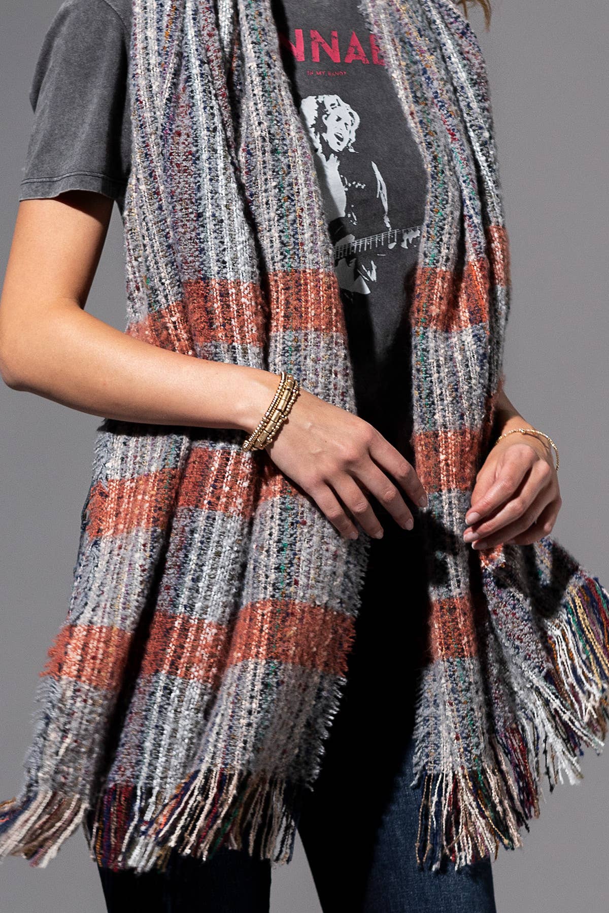 Multi Color Oblong Scarf