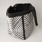 Tribal Aztec Shoulder Tote Canvas Bag (Black)
