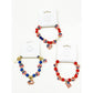 Mix Beaded Stretch USA Charm Bracelet