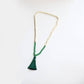 Boho Vibe Wood Bead & Tassel Necklace