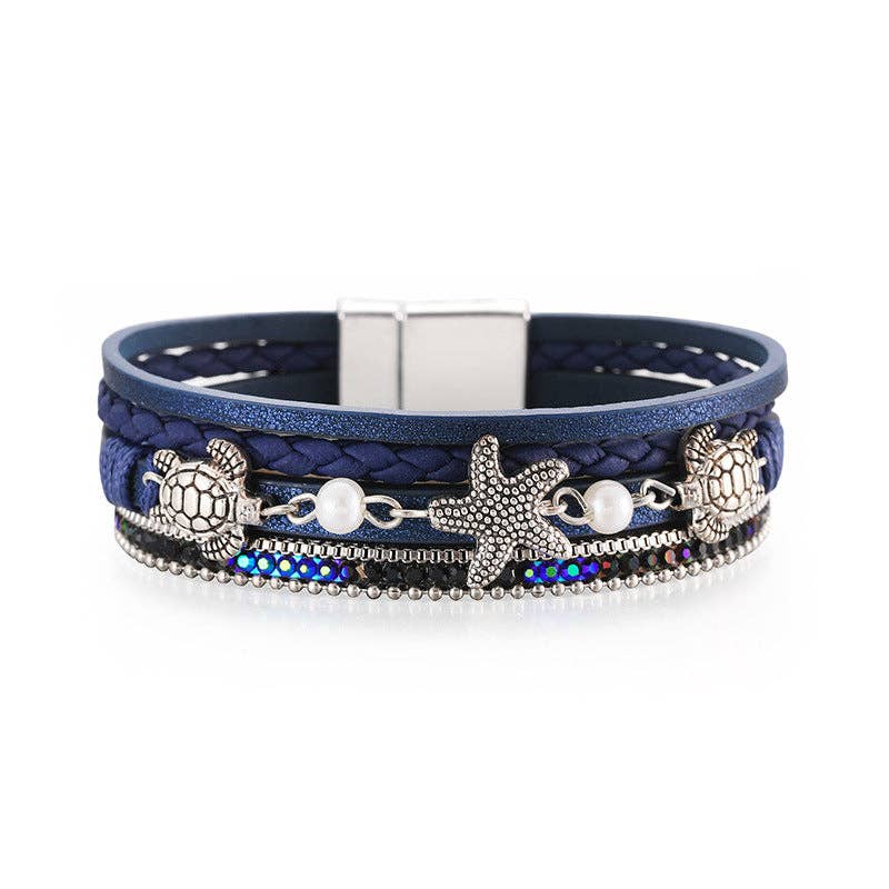 Sandy Shores Bohemian Leather Bracelet (Multiple Colors)