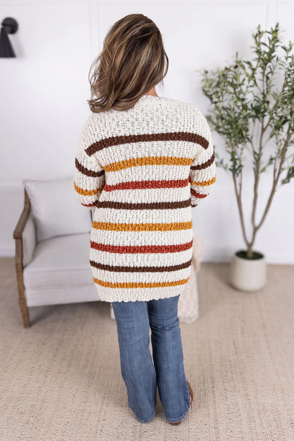 Stripe Cardigan - Fall Stripes