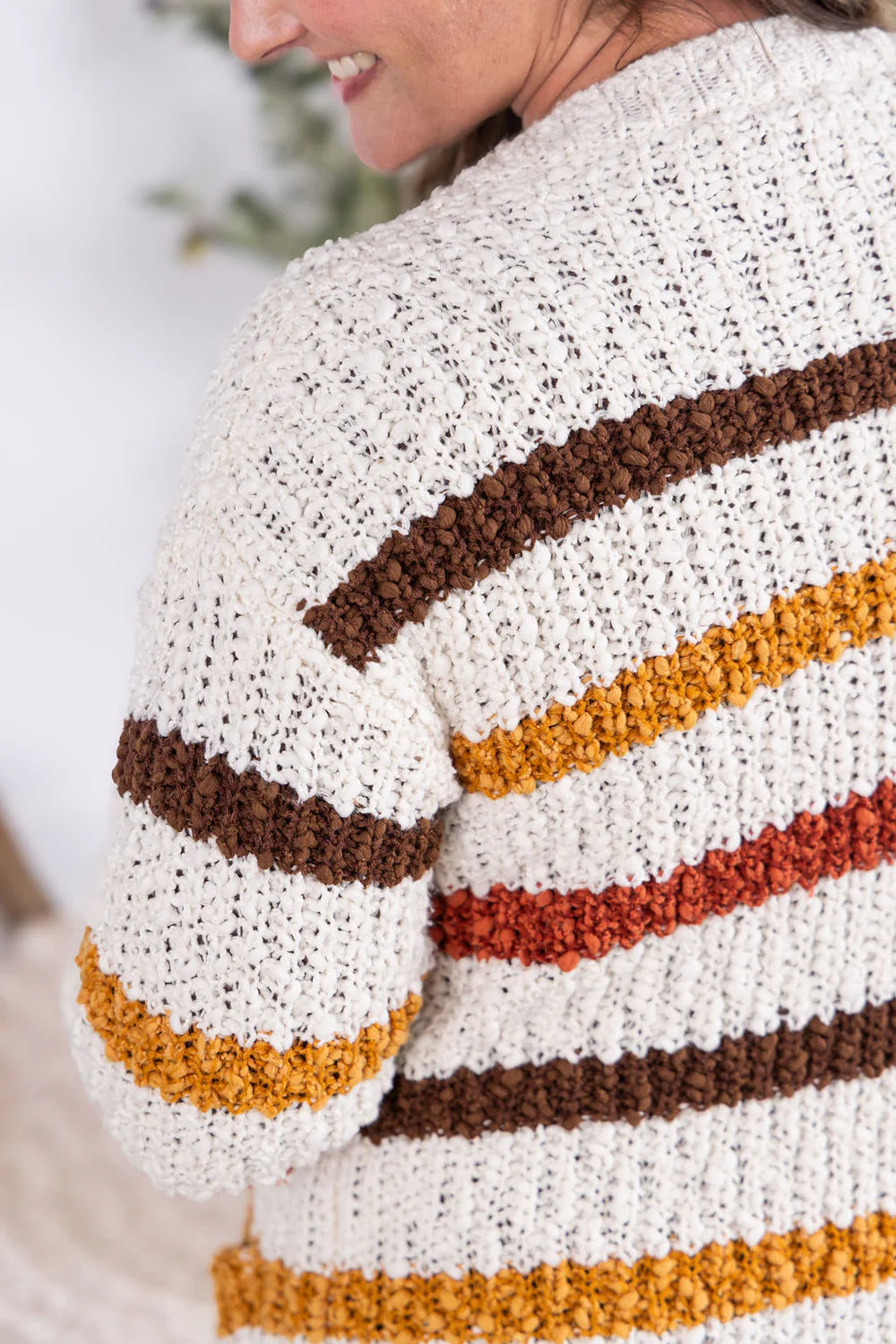 Stripe Cardigan - Fall Stripes