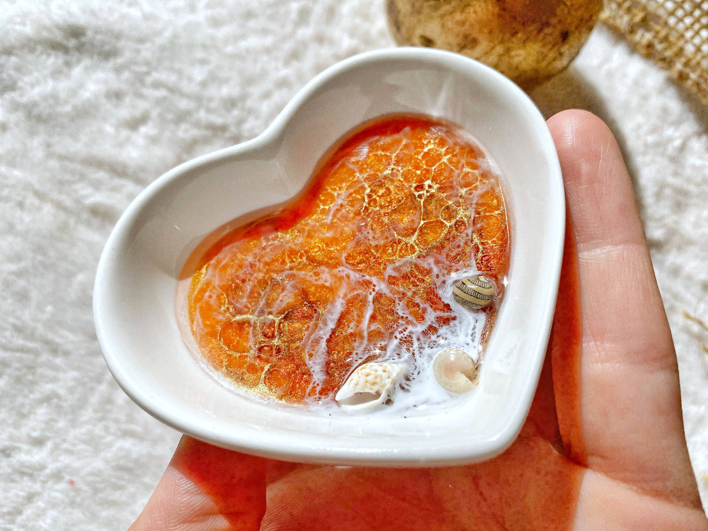Hawaii Ocean Trinket Dish | Heart Shape