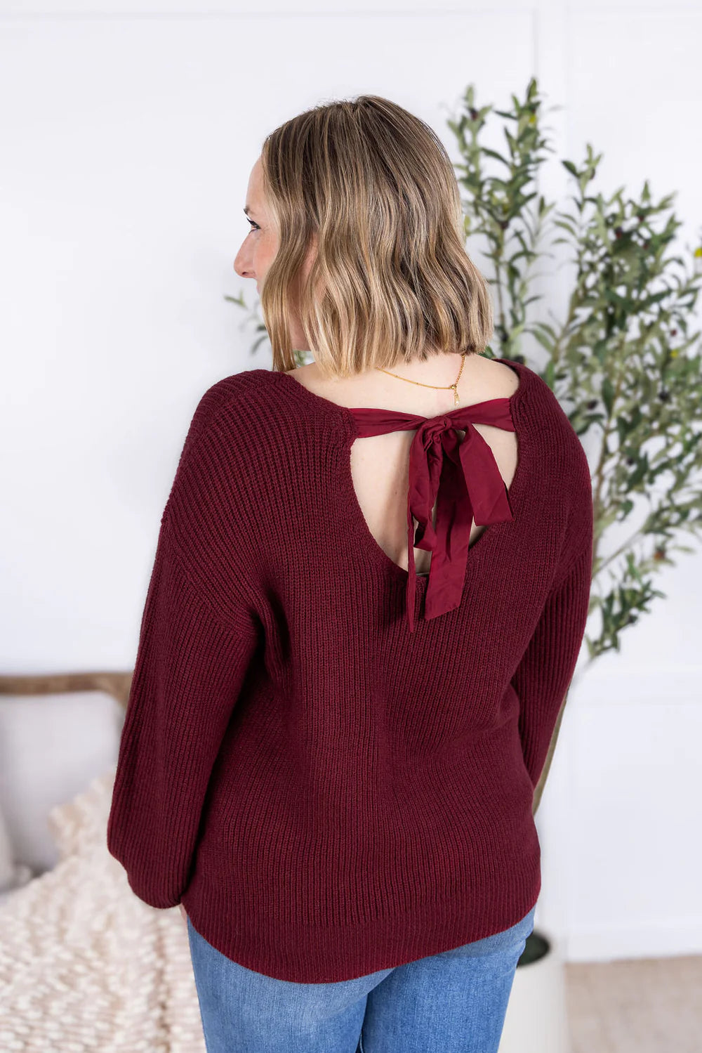 Bethany Bow Knit Sweater - 4 Colors