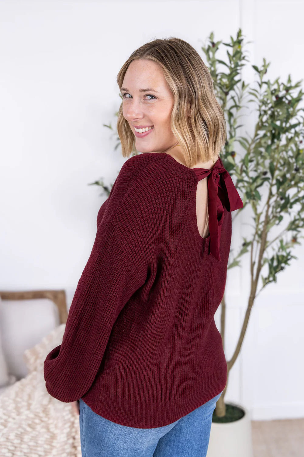 Bethany Bow Knit Sweater - 4 Colors