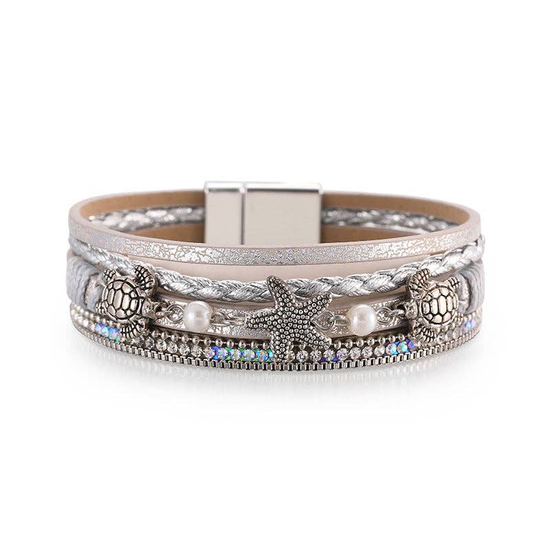 Sandy Shores Bohemian Leather Bracelet (Multiple Colors)