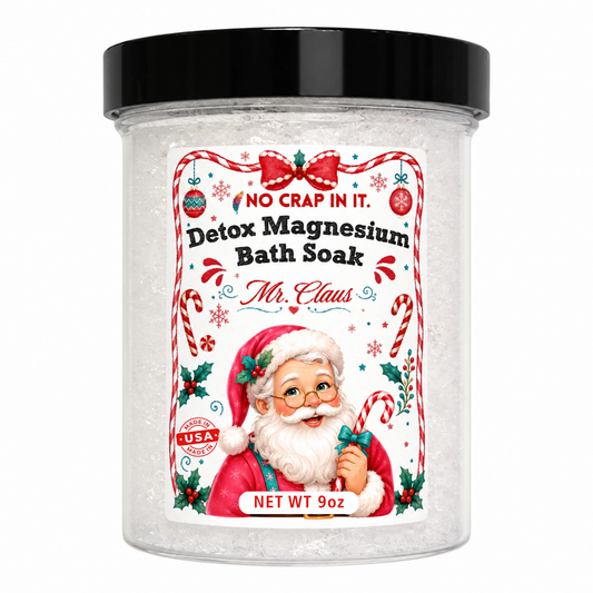 Mr. Claus 9oz Detox Magnesium Bath Soak (PRE-ORDER)